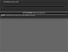 Tablet Screenshot of hondasurvey.net